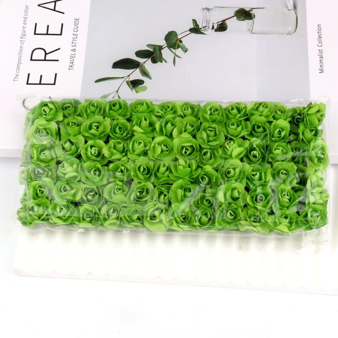 Artificial Mini Paper Rose Bouquet for Wedding Scrapbooking Party Decoration Cheap Artificial Rose Flowers