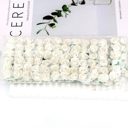 Artificial Mini Paper Rose Bouquet for Wedding Scrapbooking Party Decoration Cheap Artificial Rose Flowers