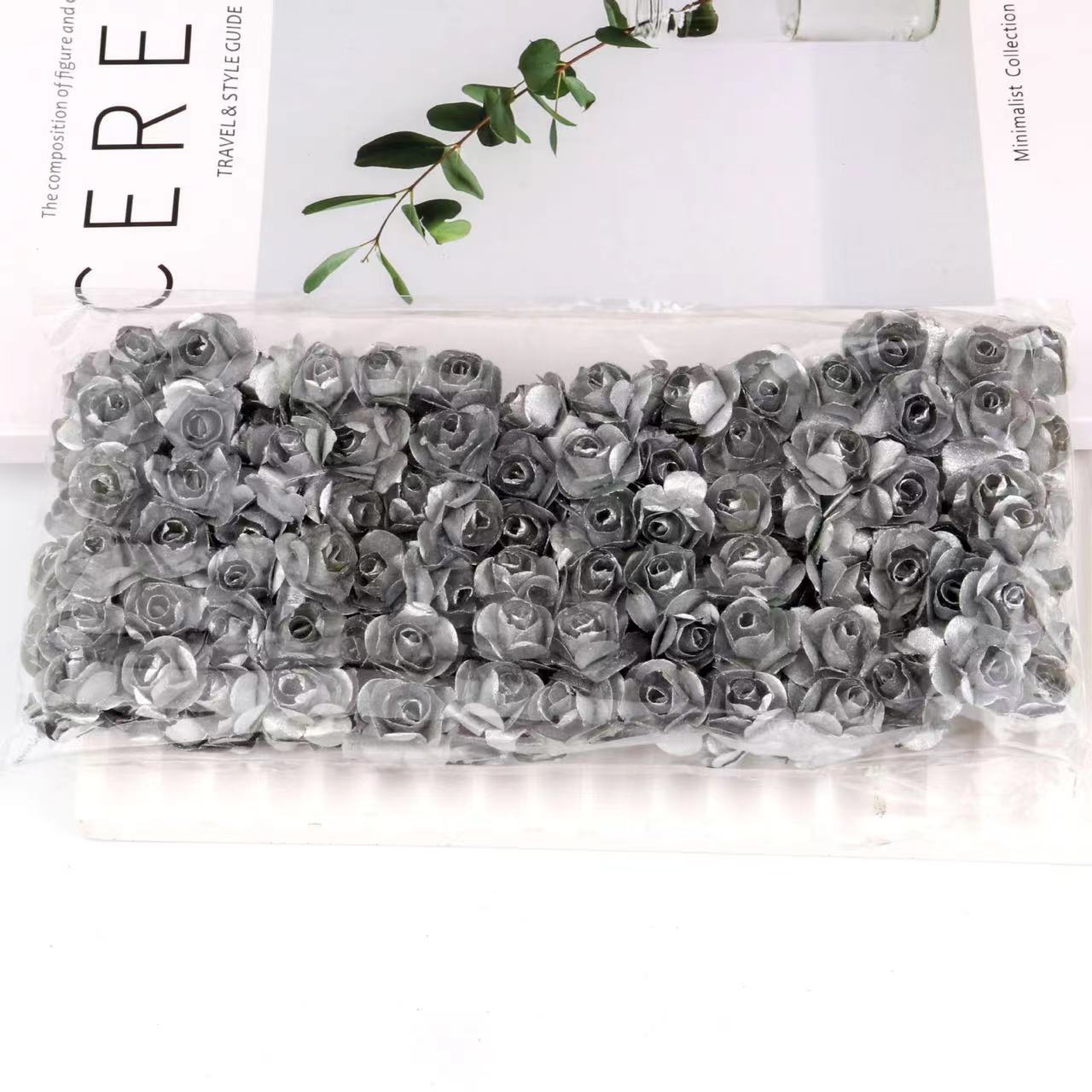 Artificial Mini Paper Rose Bouquet for Wedding Scrapbooking Party Decoration Cheap Artificial Rose Flowers