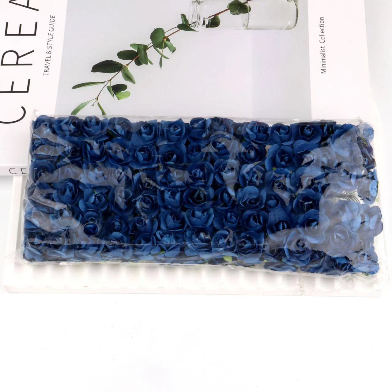 Artificial Mini Paper Rose Bouquet for Wedding Scrapbooking Party Decoration Cheap Artificial Rose Flowers