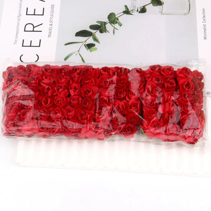 Artificial Mini Paper Rose Bouquet for Wedding Scrapbooking Party Decoration Cheap Artificial Rose Flowers