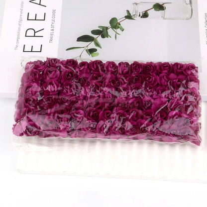 Artificial Mini Paper Rose Bouquet for Wedding Scrapbooking Party Decoration Cheap Artificial Rose Flowers