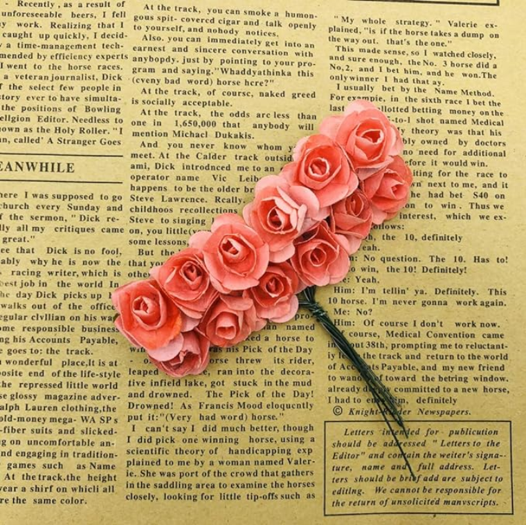 Artificial Mini Paper Rose Bouquet for Wedding Scrapbooking Party Decoration Cheap Artificial Rose Flowers