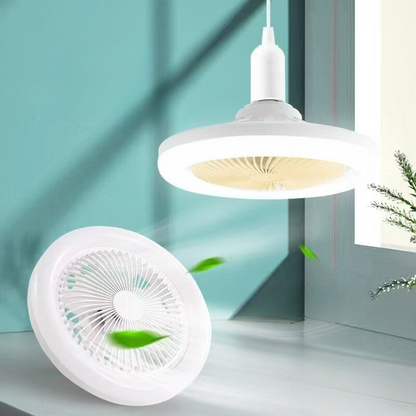 Rotatable Ceiling Fan with Remote Control, Lighting Lamp, Converter Base for Bedroom, Living Room Miflame
