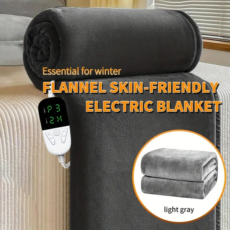 Soft Heated Throw Blanket, Electric Blanket with Heating Levels & 4 Hours Auto-Off Feature