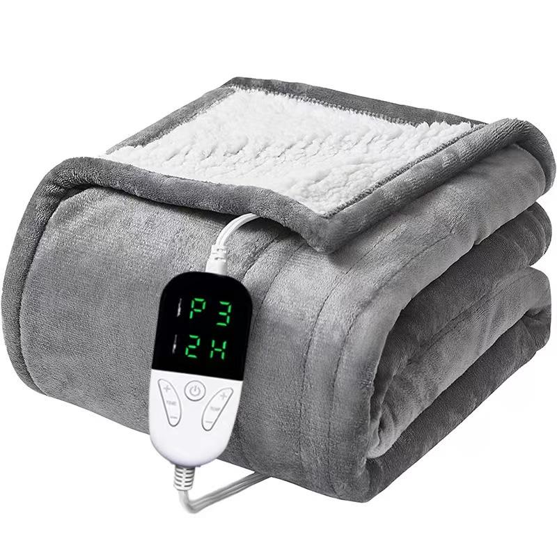Soft Heated Throw Blanket, Electric Blanket with Heating Levels & 4 Hours Auto-Off Feature