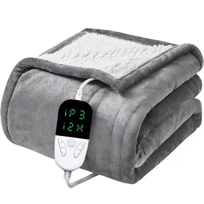 Soft Heated Throw Blanket, Electric Blanket with Heating Levels & 4 Hours Auto-Off Feature