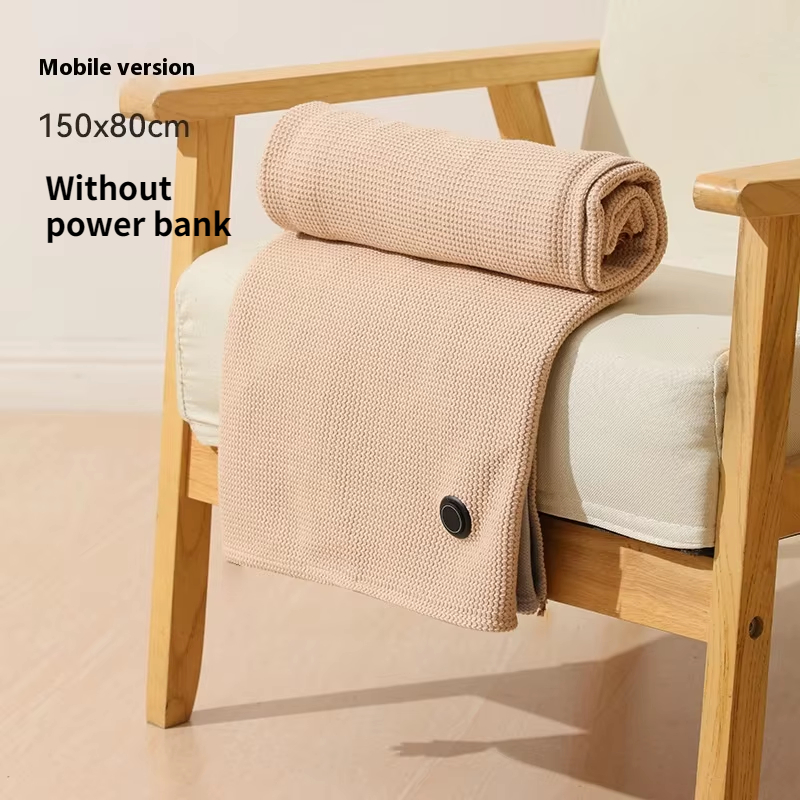 USB Heated Blanket Electric Shawl Wraps Heating USB Powered Blanket Women Wearable Throw Blanket 3