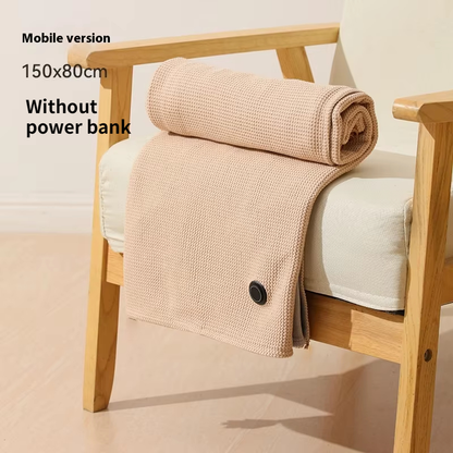 USB Heated Blanket Electric Shawl Wraps Heating USB Powered Blanket Women Wearable Throw Blanket 3