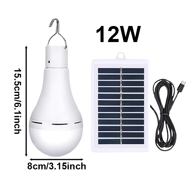 Solarpowered Emergency Outdoor LED Camping Lights Portable USB Solar Panel For Outdoor Garden Tent  6