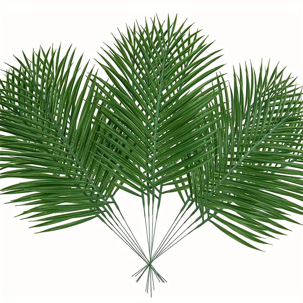 Artificial Plant Tropical Palm, Leaves for Summer Hawaiian Jungle Party Wedding Garden Decor