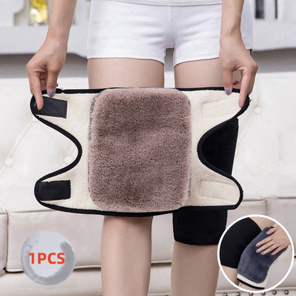 Thickened Winter Warm Knee Pad, Cold-proof Thermal Two-layer Adjustable Ski Cycling Leg Warmer for Men and Women