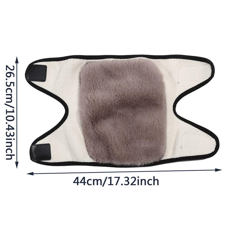 Thickened Winter Warm Knee Pad, Cold-proof Thermal Two-layer Adjustable Ski Cycling Leg Warmer for Men and Women