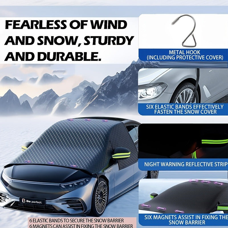 Magnetic Winter Auto Windshield Protector, Anti Ice Car Snow Shield Sunshade for Vehicles