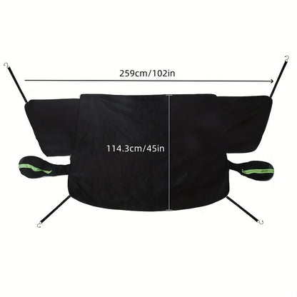 Magnetic Winter Auto Windshield Protector, Anti Ice Car Snow Shield Sunshade for Vehicles