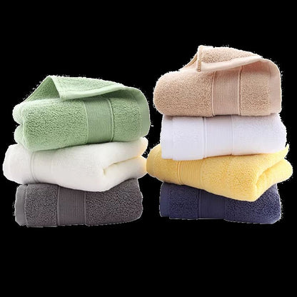 Plush Cotton Bath Towel  Soft Face Towel Set  Thick NonShedding Super Absorbent 2Pack 3