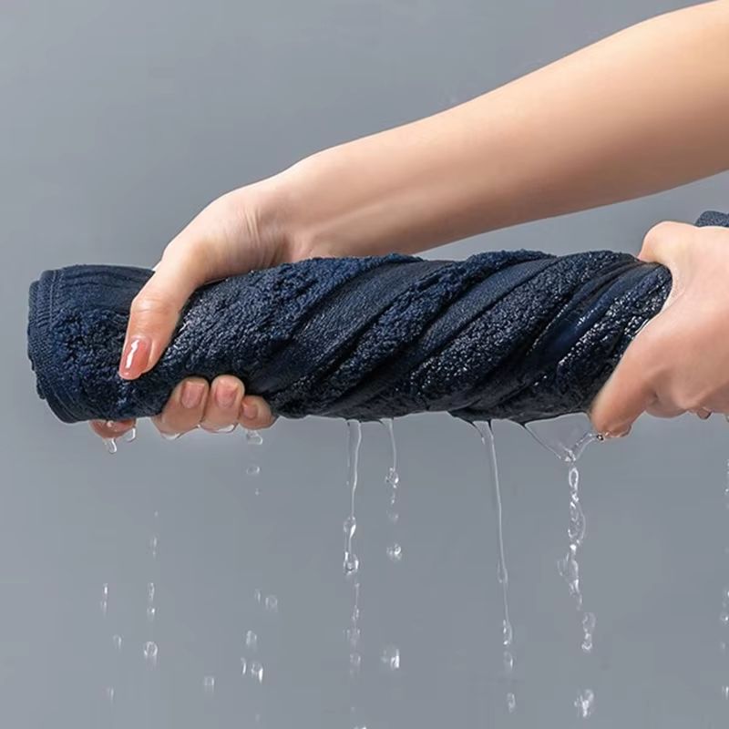 Plush Cotton Bath Towel  Soft Face Towel Set  Thick NonShedding Super Absorbent 2Pack 5