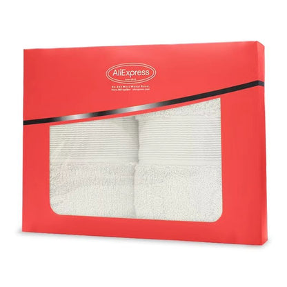 Plush Cotton Bath Towel  Soft Face Towel Set  Thick NonShedding Super Absorbent 2Pack 6