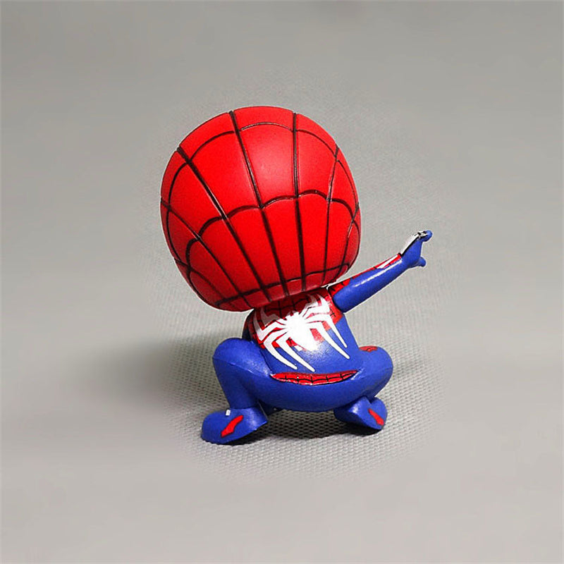 Spider Man Action Figure Model Toy Marvel Avengers Cute Anime Ornaments 1
