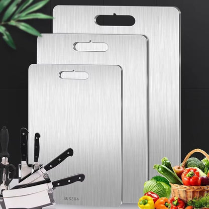 316 Stainless Steel Double Sided Cutting and Kneading Board – Hygienic Kitchen Prep Panel