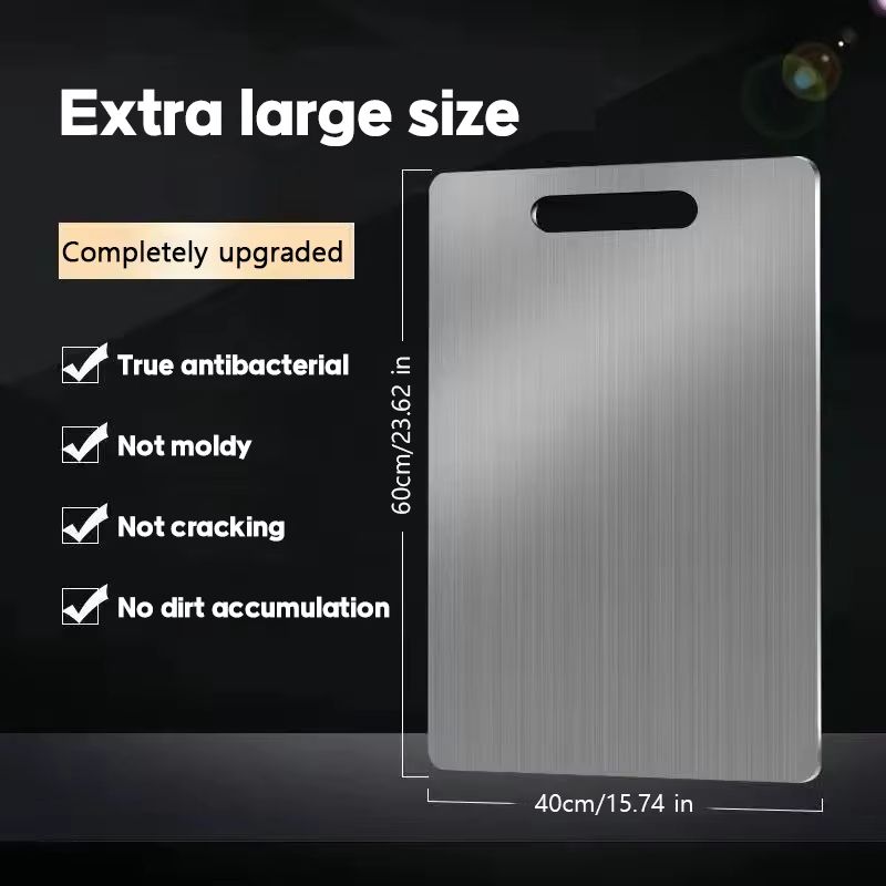 316 Stainless Steel Double Sided Cutting And Kneading Board  Hygienic Kitchen Prep Panel 9