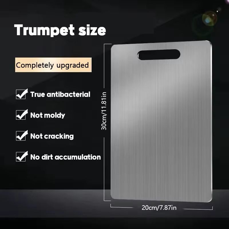 316 Stainless Steel Double Sided Cutting And Kneading Board  Hygienic Kitchen Prep Panel 11