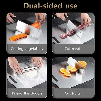 316 Stainless Steel Double Sided Cutting And Kneading Board  Hygienic Kitchen Prep Panel 1