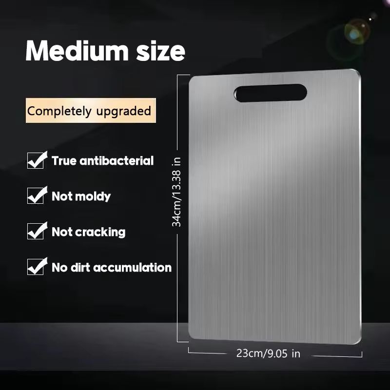 316 Stainless Steel Double Sided Cutting And Kneading Board  Hygienic Kitchen Prep Panel 7