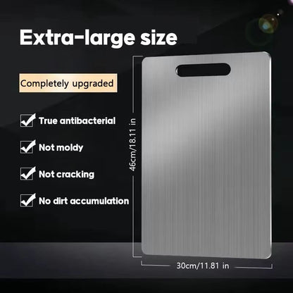 316 Stainless Steel Double Sided Cutting And Kneading Board  Hygienic Kitchen Prep Panel 8