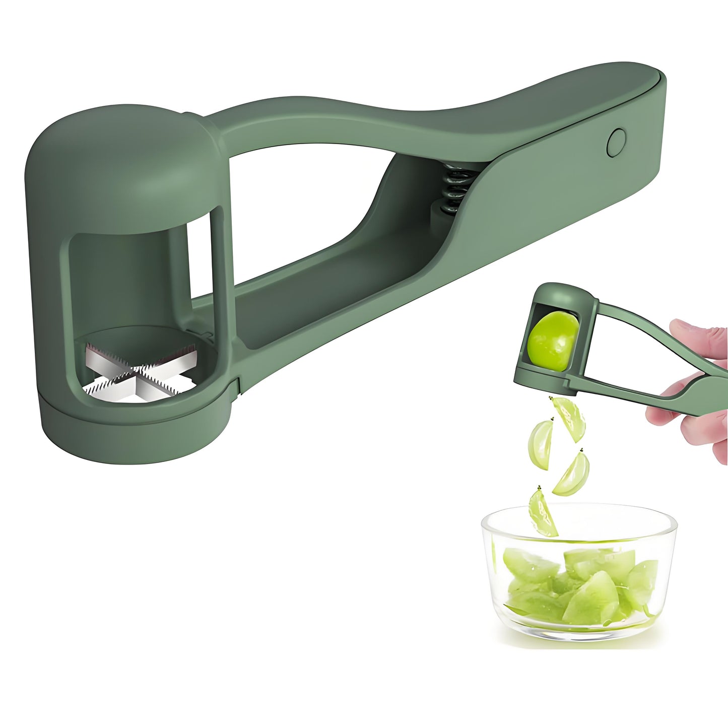 Grape Slicer Stainless Steel Grape And Tomato Cutter Fruit Salad Tool 6