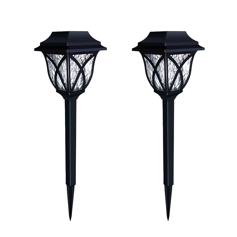 Miflame LED Solar Lawn Lights Outdoor, Waterproof Pathway Lamps, Warm Light for Villa Courtyard Landscape Decoration