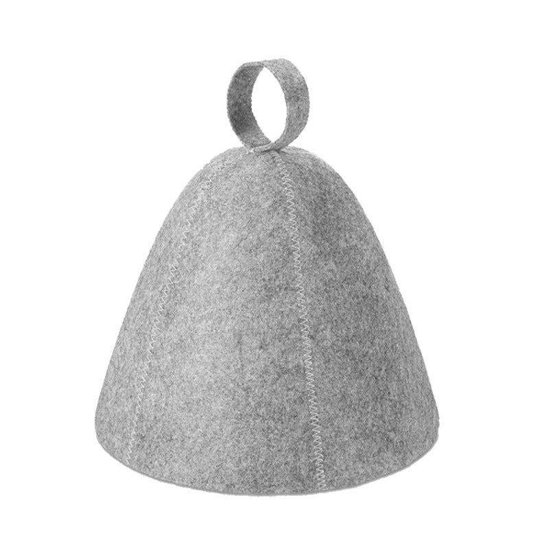 Wool Felt Sauna Hat Anti Heat Shower Cap Quick Drying Hair Turban Towel Drying Hat Sauna Bathroom A 5