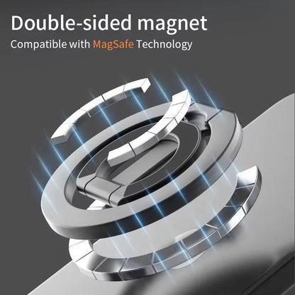 MagSafe Double Sided Magnetic Phone Ring Holder  Foldable Grip And Stand For IPhone 2