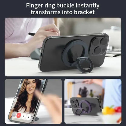 MagSafe Double Sided Magnetic Phone Ring Holder  Foldable Grip And Stand For IPhone 4