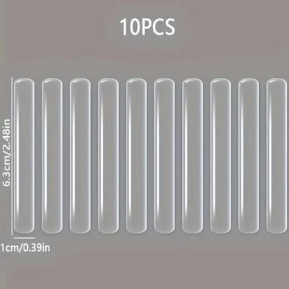 10Pack Transparent Silicone Door Impact Mats  Quiet Mute Strip  ShockAbsorbing Seal Pads 3