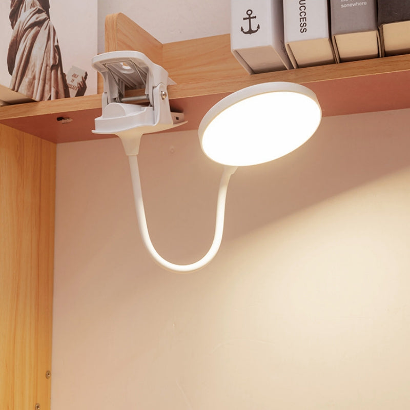 LED Eye Protection Clip Desk Lamp, Charging Night Light, Dormitory Study Lamp for Students, Special Bedside Reading Lamp