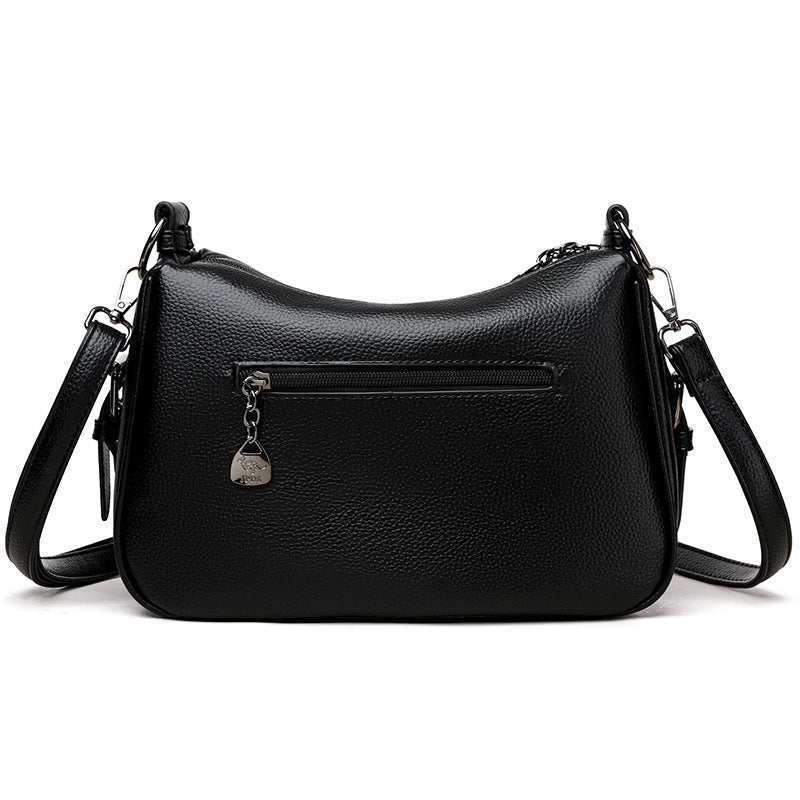 Large Capacity Tote Crossbody Bag For Women Simple Solid Color Shoulder Bag Fashion 4