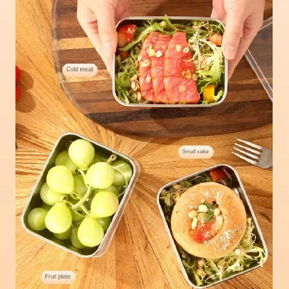 Stainless Steel Airtight Lunch  Storage Box  Small FreshKeeping Food Container For Home  Camping 3