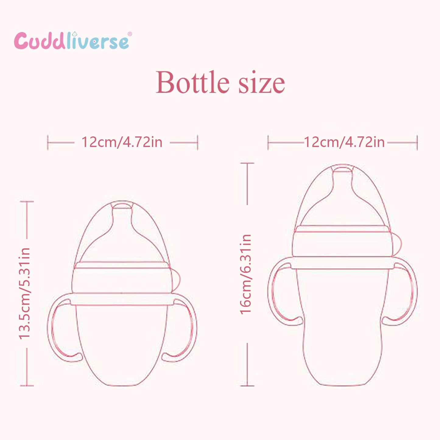 Baby NanoSilicone Bottle With Handle Soft Milk Pulling Breastmilklike Design 5