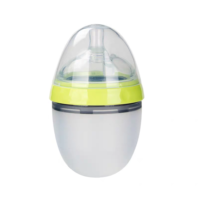 Baby NanoSilicone Bottle With Handle Soft Milk Pulling Breastmilklike Design 15