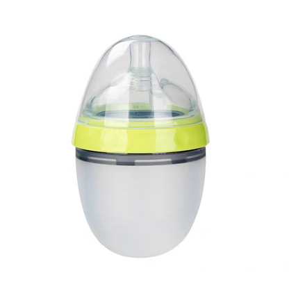 Baby NanoSilicone Bottle With Handle Soft Milk Pulling Breastmilklike Design 15