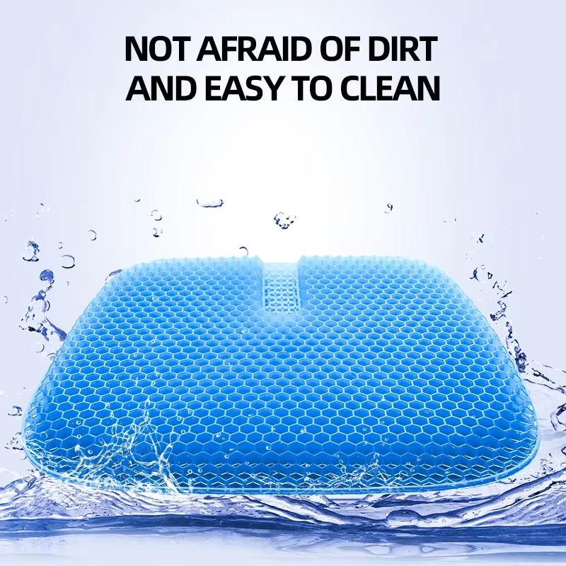Honeycomb Gel Seat Cushion For Car  Office  Breathable Silicone Support Pad FourSeason Universal 3