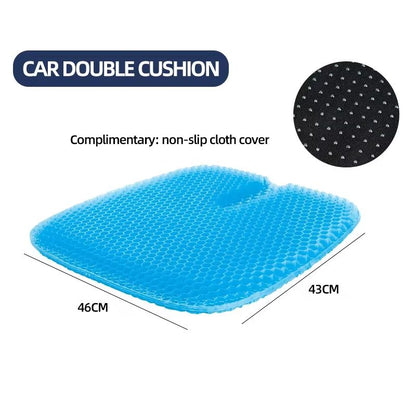 Honeycomb Gel Seat Cushion For Car  Office  Breathable Silicone Support Pad FourSeason Universal 6