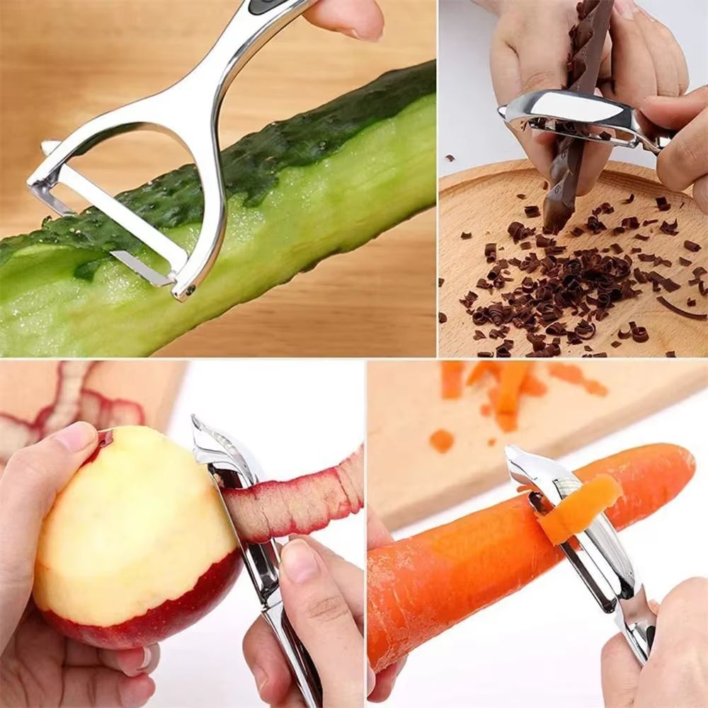 MultiFunction Vegetable Peeler Grater  Chopper Tool  For Fruits Carrots  Veggies 5