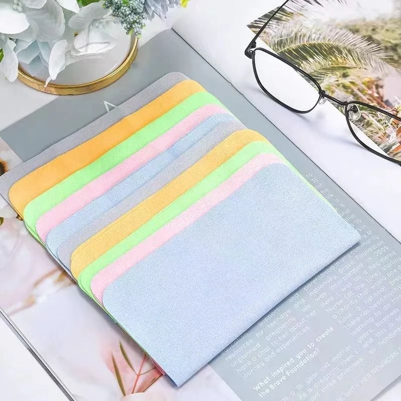 Microfiber Eyeglass Cleaning Cloth Set  5 Pack For Lenses Screens Cameras And More 4