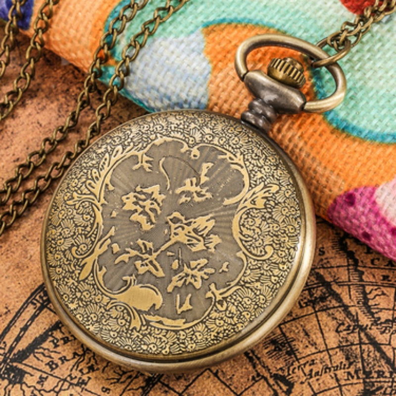 Classic American Eagle Free Design Pocket Watch For Men And Women Vintage Quartz Arabic Numerals 1