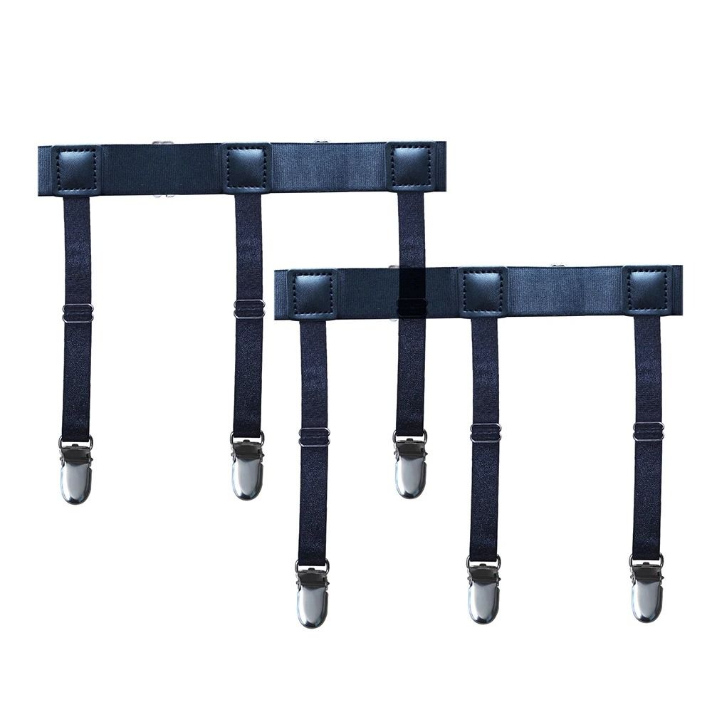 Mens Adjustable Shirt Stays  Elastic NonSlip Garters To Keep Shirts Neat And Tucked All Day 9