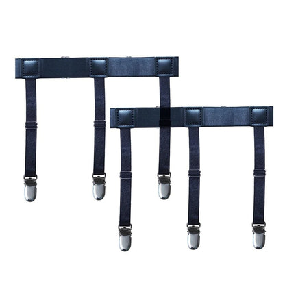 Mens Adjustable Shirt Stays  Elastic NonSlip Garters To Keep Shirts Neat And Tucked All Day 9