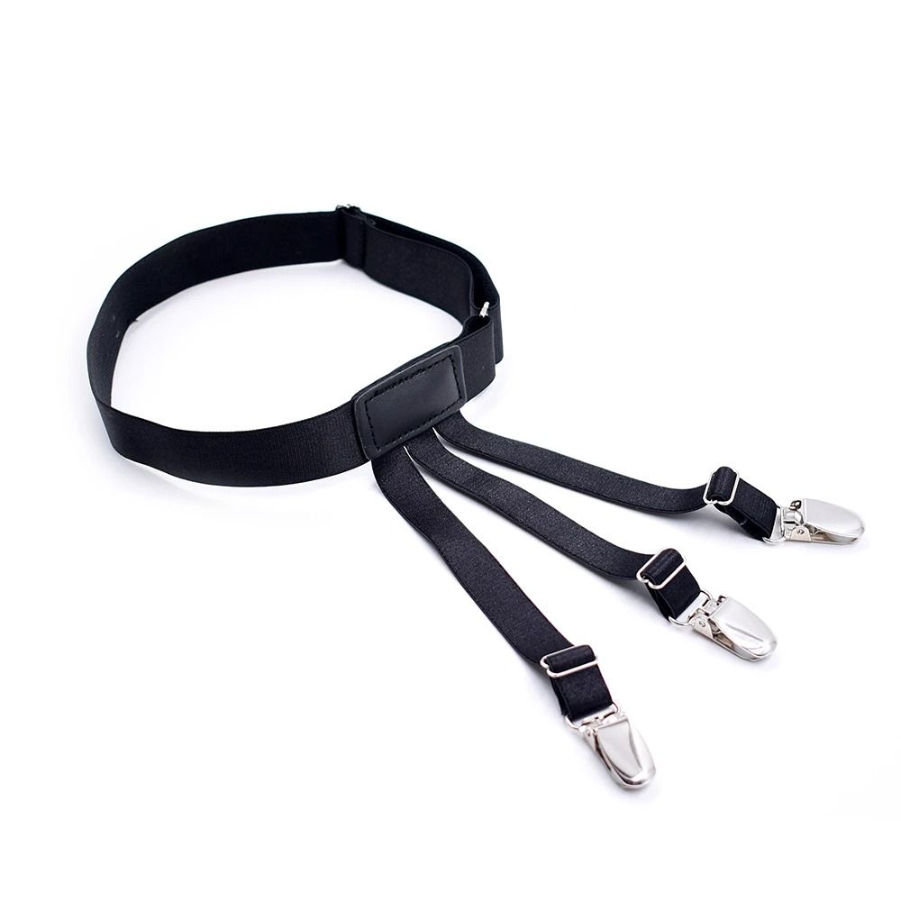 Mens Adjustable Shirt Stays  Elastic NonSlip Garters To Keep Shirts Neat And Tucked All Day 2