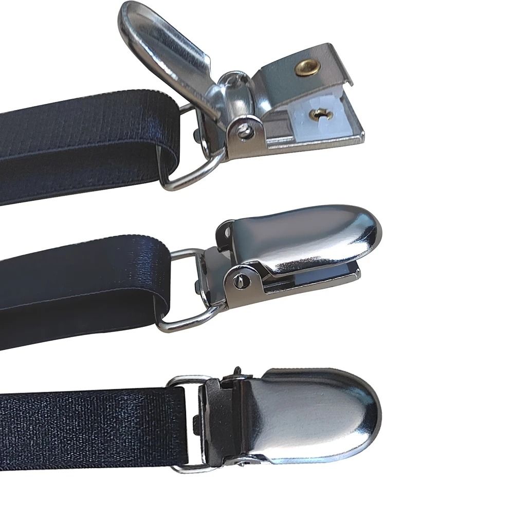 Mens Adjustable Shirt Stays  Elastic NonSlip Garters To Keep Shirts Neat And Tucked All Day 5